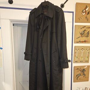 Christian Dior Vintage Mens Trench Coat with Removable Lining Size 40L